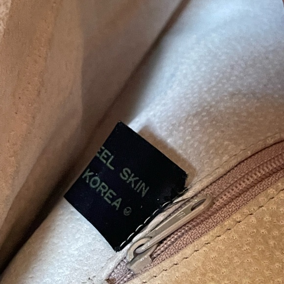 Vintage Eel Leather Crossbody Bag and Matching Eel Change Wallet Clutch - Picture 3 of 13